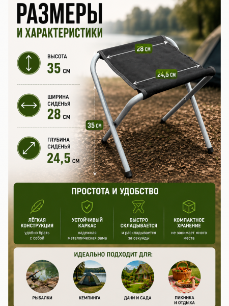 Табуретка маленькая VitFishing