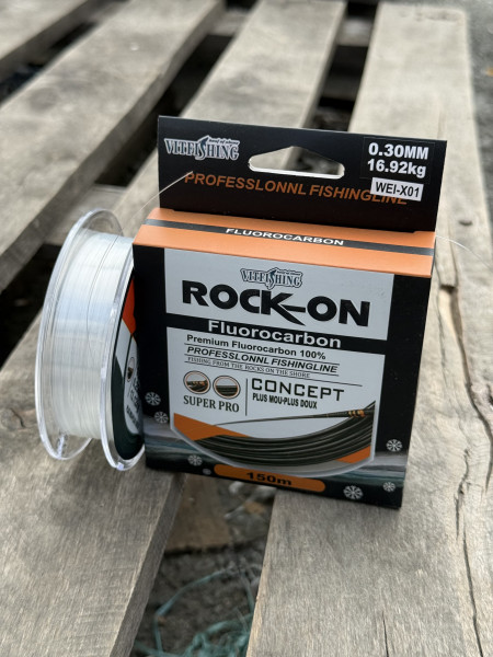 Леска флюорокарбоновая ROCK-ON, 150м, 0,16мм