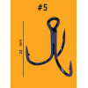Крючки тройники TREBLE 18шт, №5