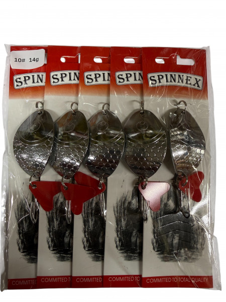 Блесна Spinnex 5шт.уп #10, 14г