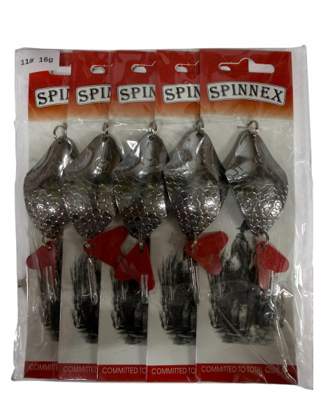 Блесна Spinnex 5шт.уп #11, 16г