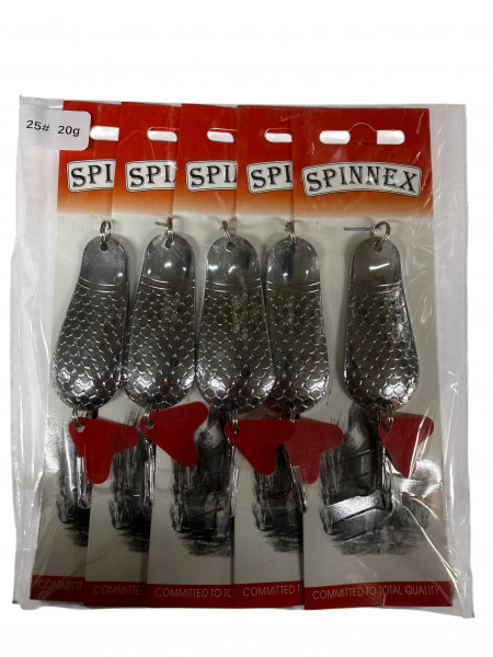 Блесна Spinnex 5шт.уп #25, 20г