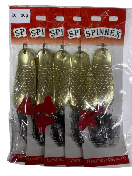 Блесна Spinnex 5шт.уп #26, 26г