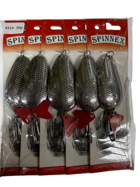 Блесна Spinnex 5шт.уп #411, 20г