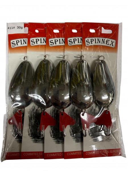 Блесна Spinnex 5шт.уп #411, 30г
