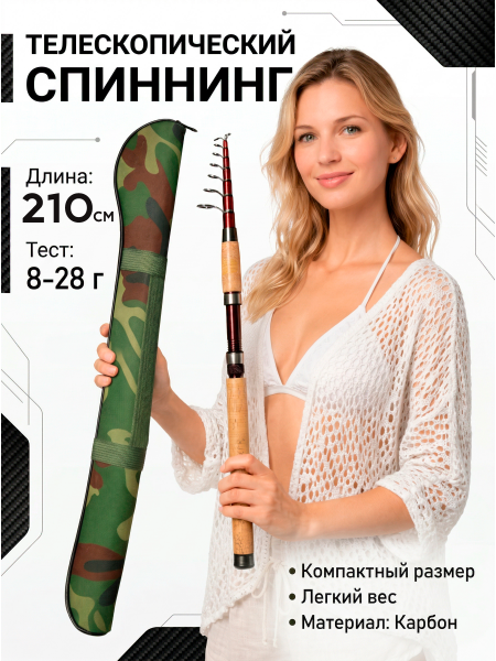 Спиннинг WEI058, 2.1м