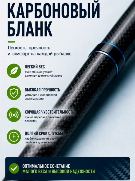 Удочка WEI 053B  Beast Master 10-40гр, 4м